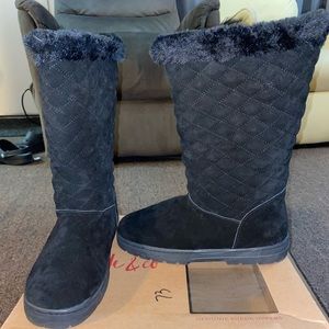 Super Soft Black Suede Boots